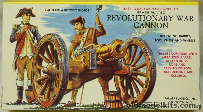 Palmer 1/24 Revolutionary War Cannon - Brass Plated, 7034 plastic model kit